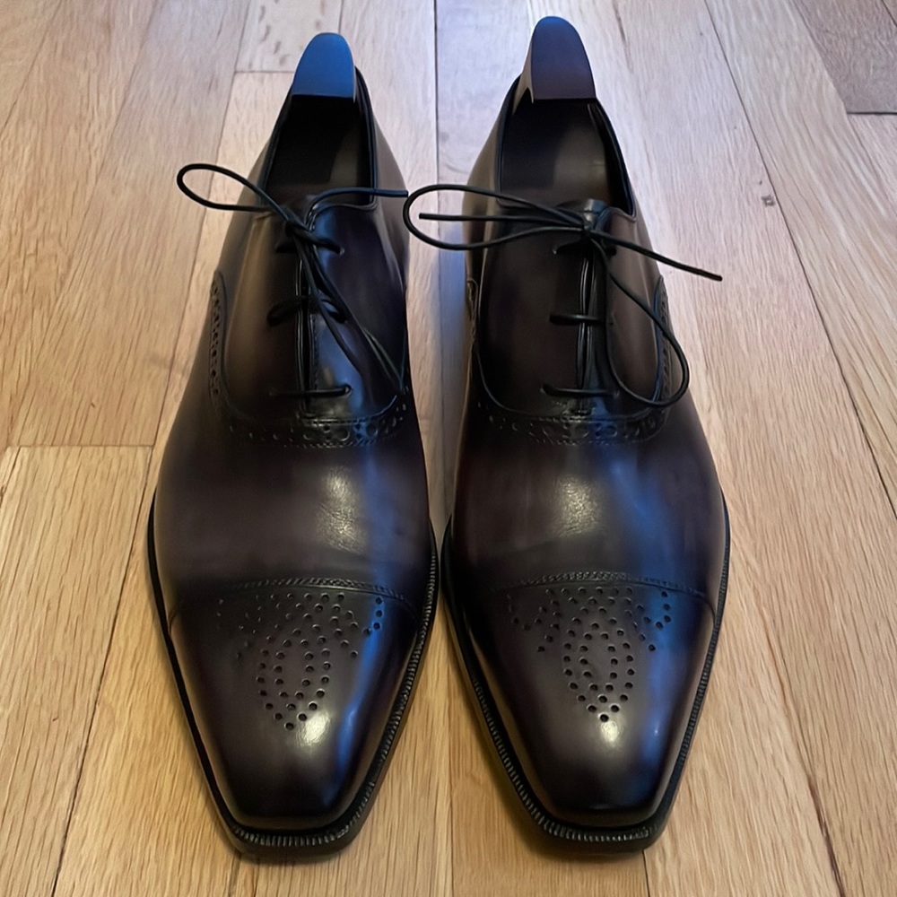 Berluti Men’s Negro Grigio Venezia Blake Shoe Size EU 9.5 (US 10.5)